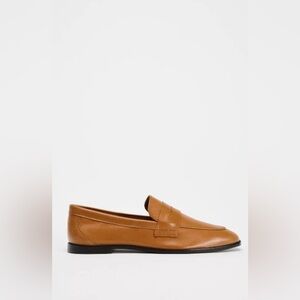 Zara casual leather penny loafers